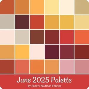 June 2025 Charm Pack by Kona Cotton Solids for Robert Kaufman